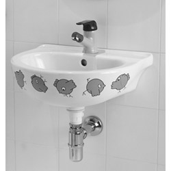 wash basin with decoration 