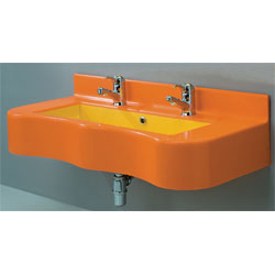 solid surface console with two position sink 39 3/8”x17 11/16”