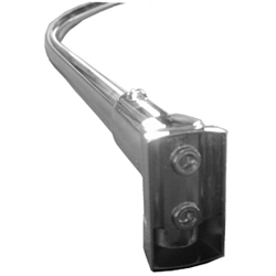 Chromed Curved Curtain Rod 9 x 60�