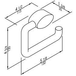 Roll Paper Holder Nylon Series 4 3/4� x 5 7/8�