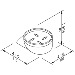 Soap Holder Nylon Series 4 1/2� x 4 1/8�