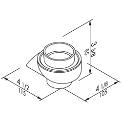 Glass Holder Nylon Series 4 1/2� x 4 1/8�