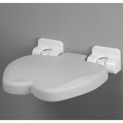 folding seat with grey polyurethane basis 17 1/8”x14 3/16”