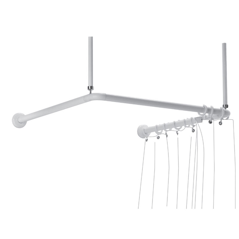 Design With Safety Accessories Shower Curtain Rods And Rails Draw U Shaped Shower Curtain Rod G40jrs22