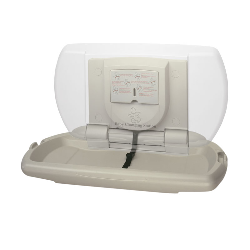 Wall-mounted folding change table