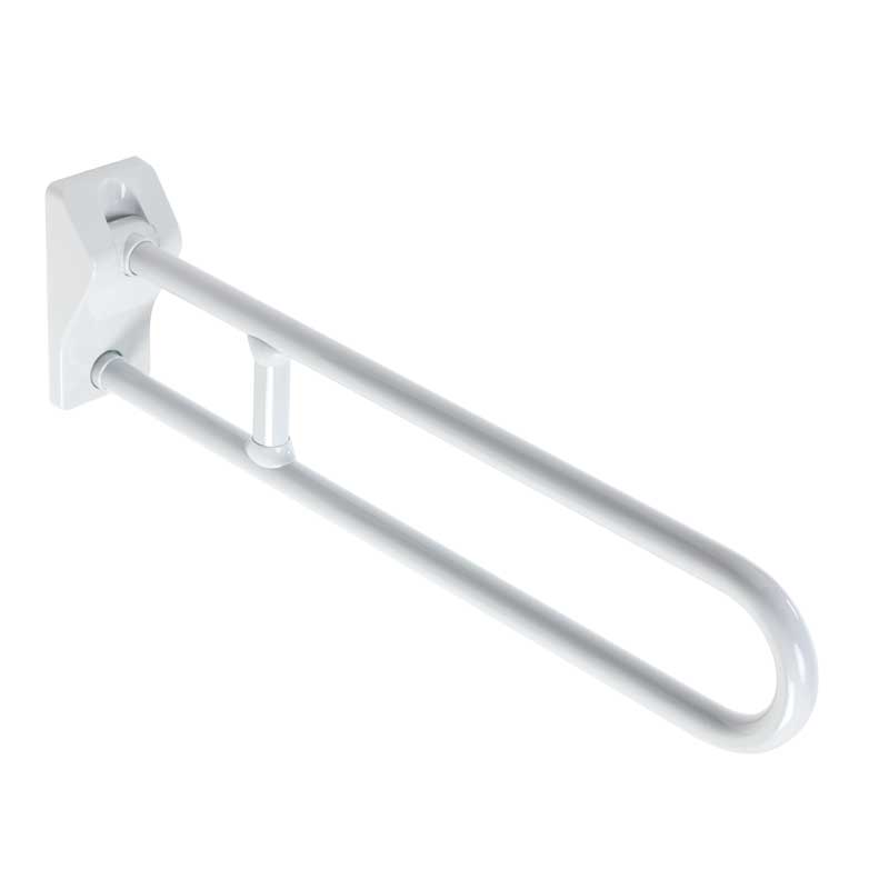 Folding Grab Bars with no pinch flange and Anti-Microbia Protection