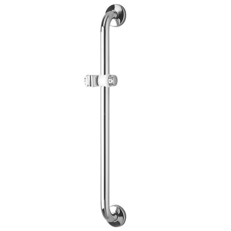 Luxor Series HighPolish Vertical Grab Bar with Hand Shower Holder, 47"