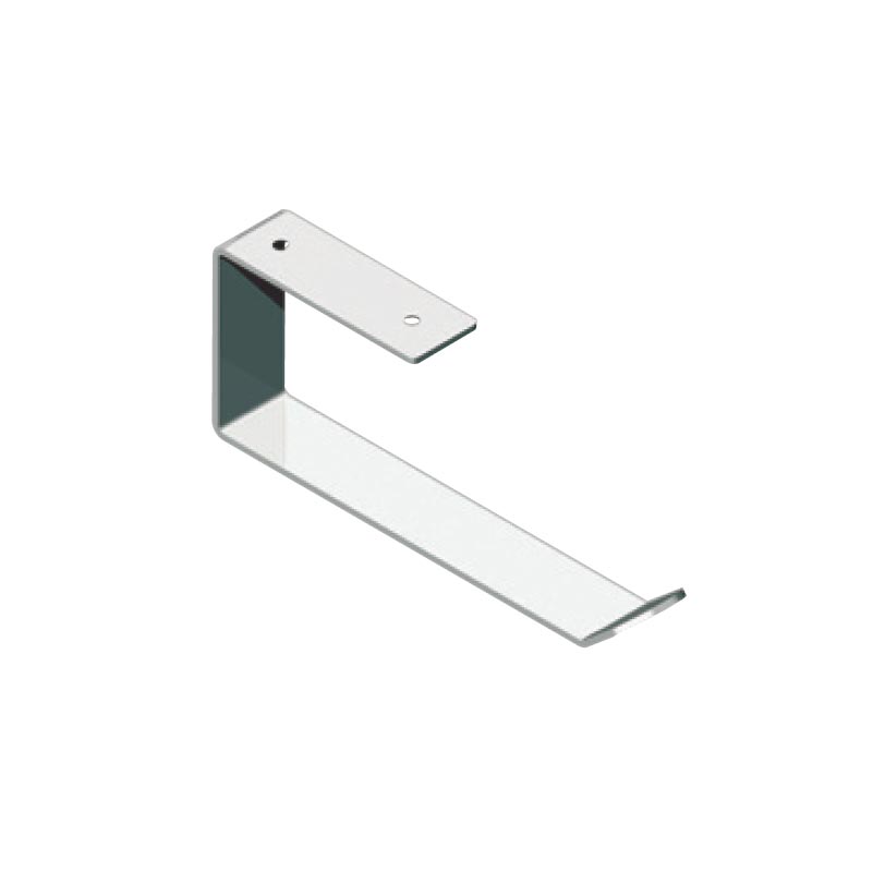 Toilet roll holder for removable, folding arm