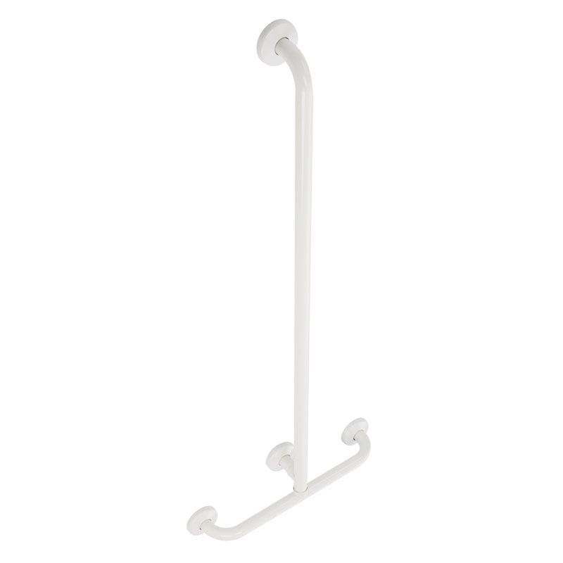 T-shaped safety handrail, equipped with adjustable hand shower holder