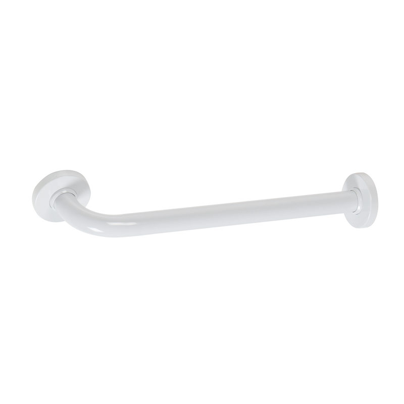 Straight safety grab bar with one 90° end