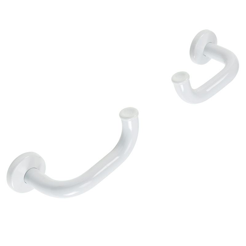 Pair of safety grab bars for washbasin