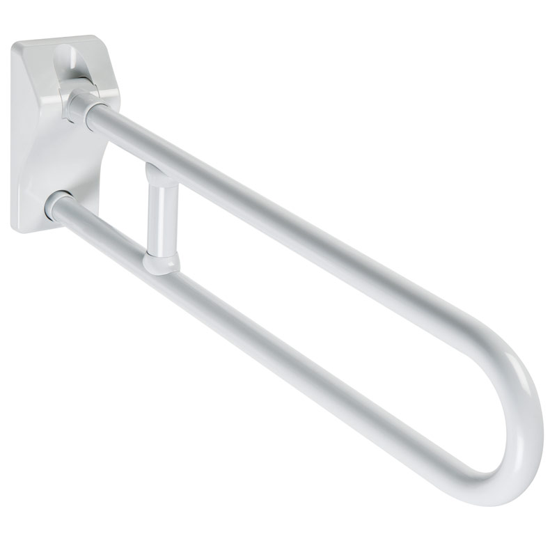 Folding and swivel grab bar with reinforcement joint