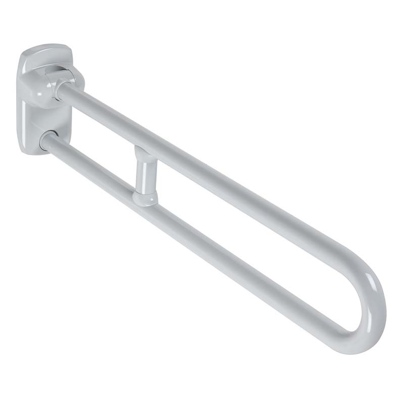 Folding safety grab bar with reinforcing joint