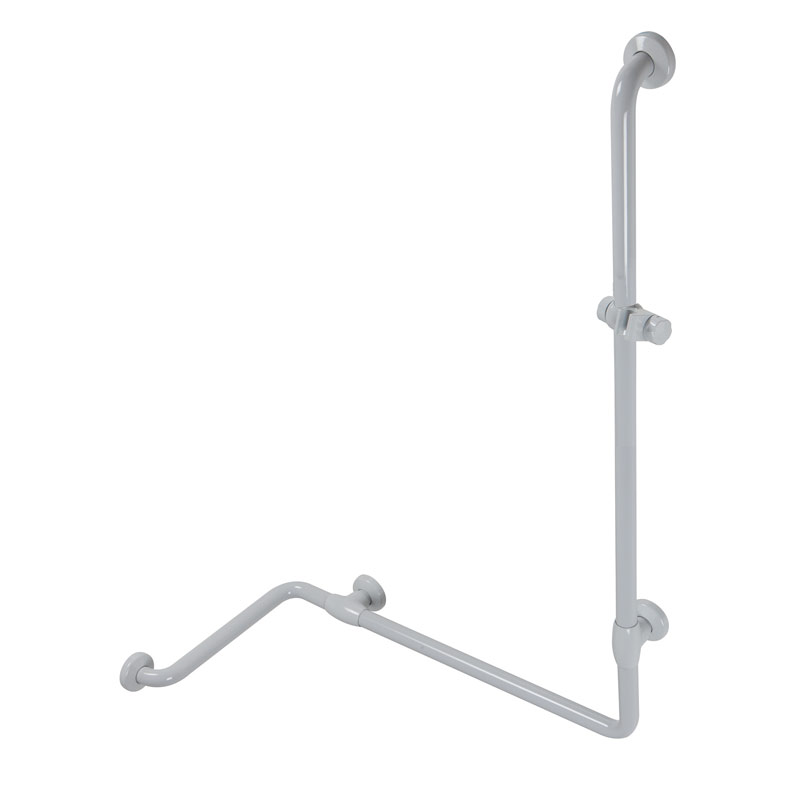 Safety Grab bar for corner with shower head attachment
