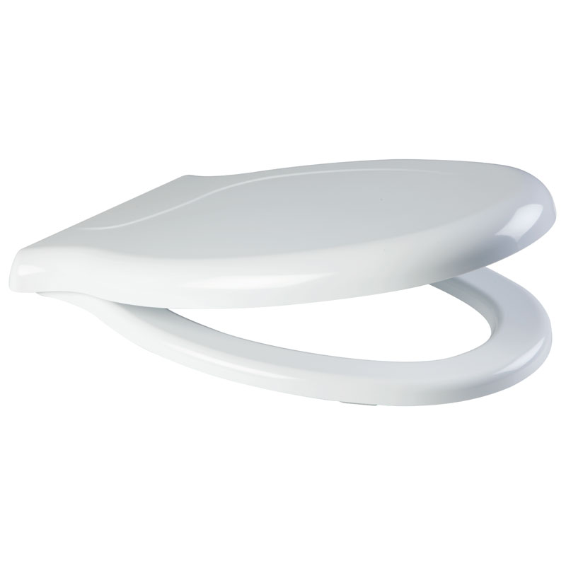 Toilet seat with cover in thermosetting material
