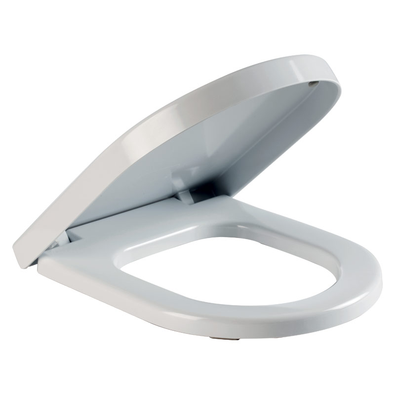 Toilet seat with cover in thermosetting material