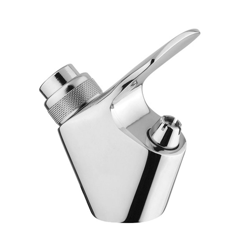 One-way bubbler tap, with button