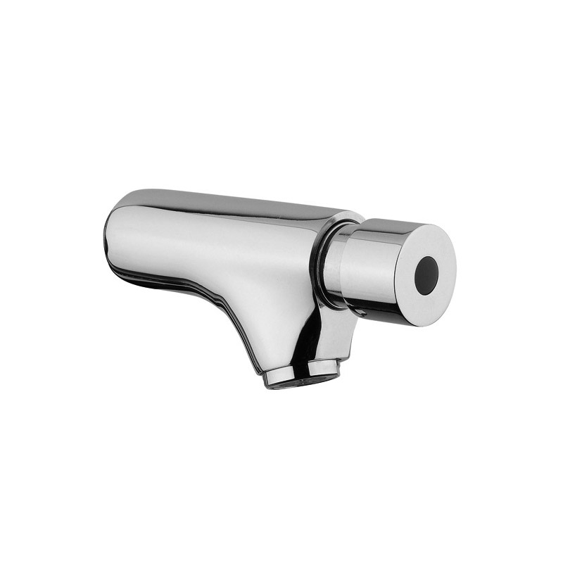 Wall-mounted push-button tap