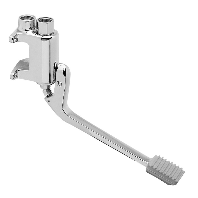 Pedal-operated mixer for wall mounting