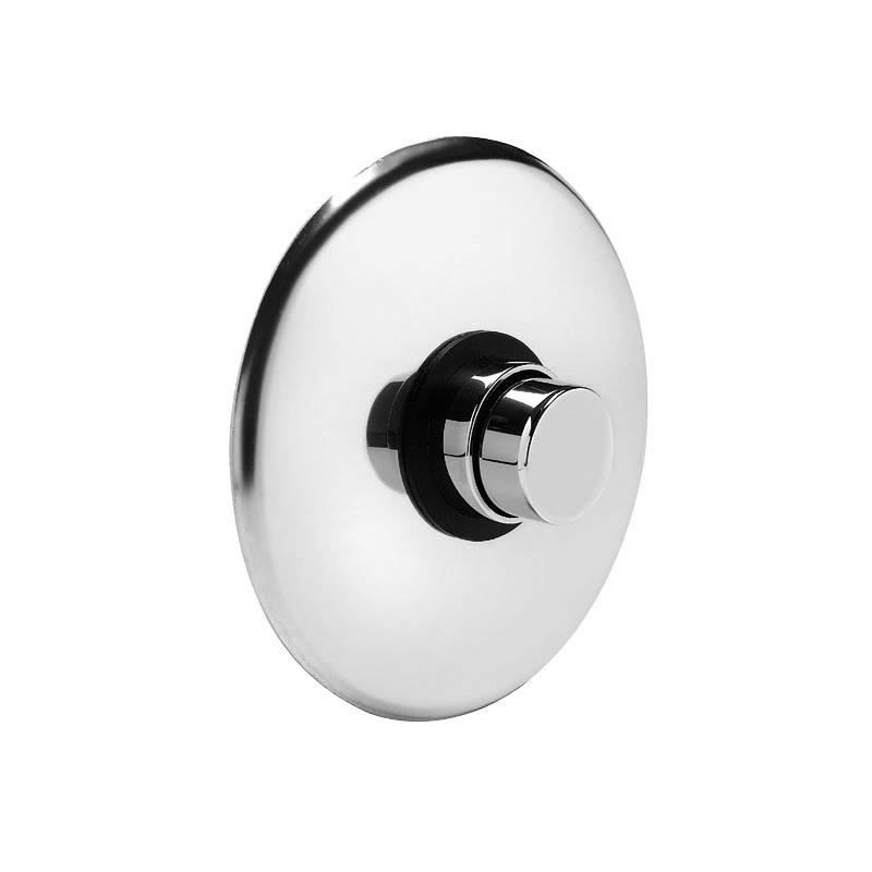 Built-in timed push-button tap for shower