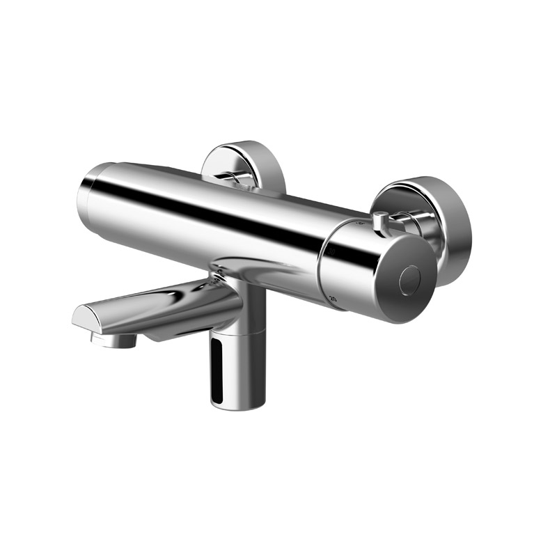 ”Touch-free” electronic thermostatic mixer for external installation.