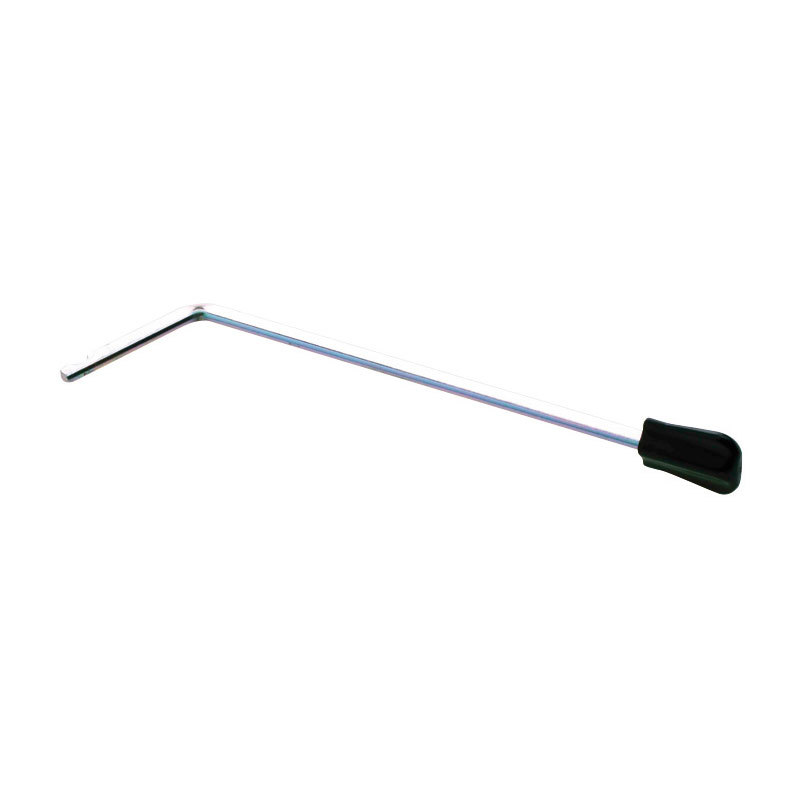 Lever with hood for wash basin tilt mechanism damper