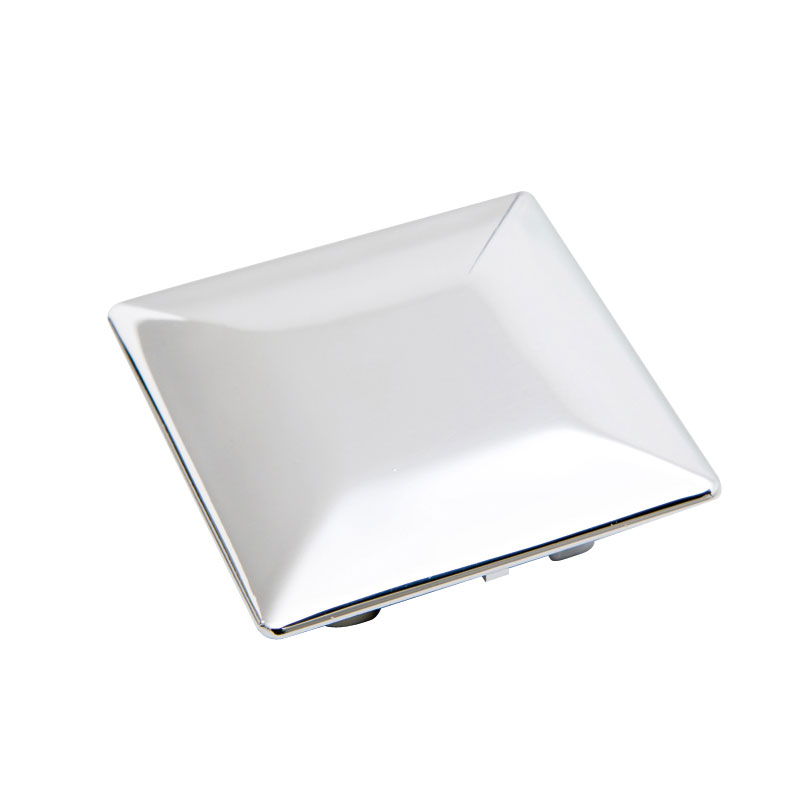 Seat cover cap, chrome finish