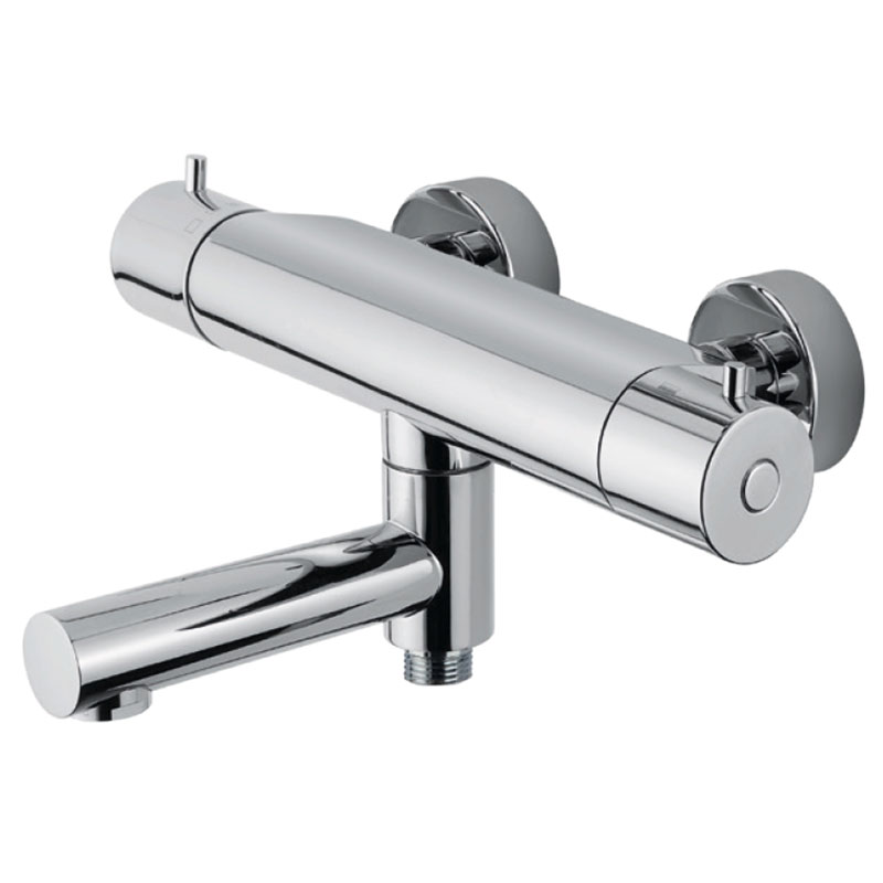 Thermostatic mixer for bathtub with spout