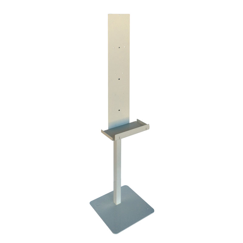 Floor stand for disinfectant / liquid soap dispenser