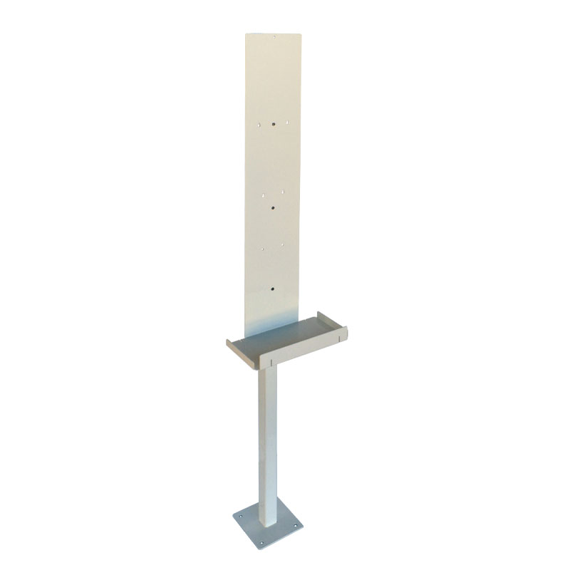 Floor stand for disinfectant / liquid soap dispenser for floor fixing