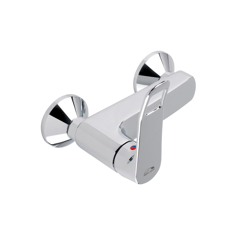 Built-in single-control mixer for shower, with lever control