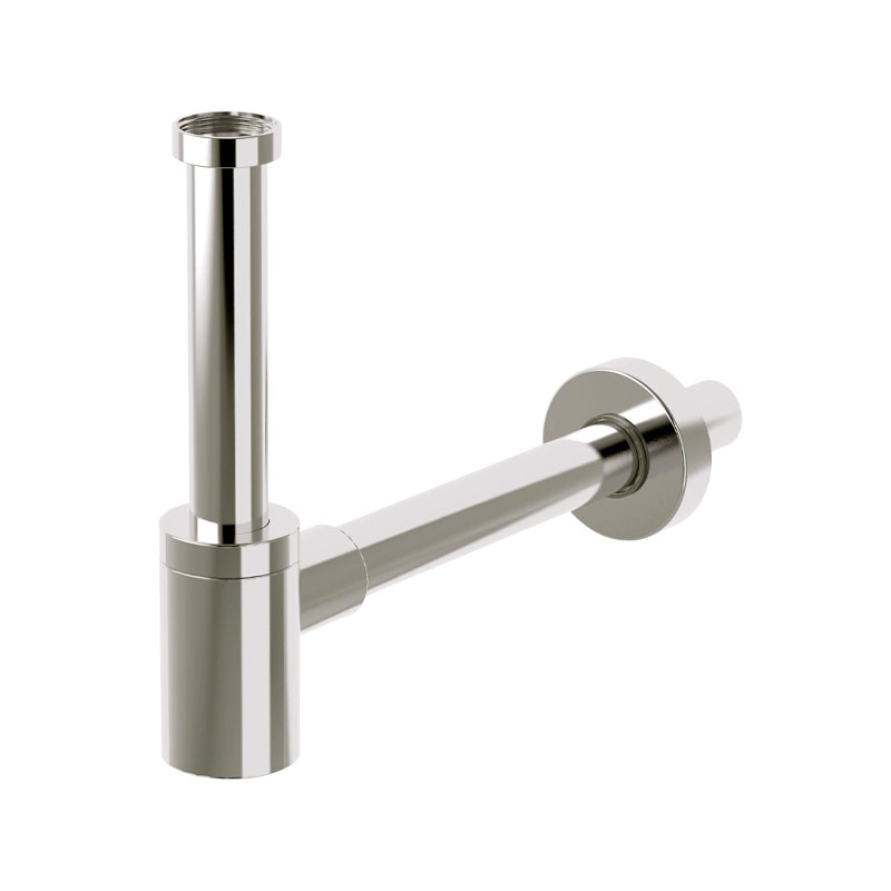 F402 - Sifone A S 1" 1/4 Per Bidet Tubo Cm 24 E Rosone Ottone - Fima - Carlo Fra - Foto 3