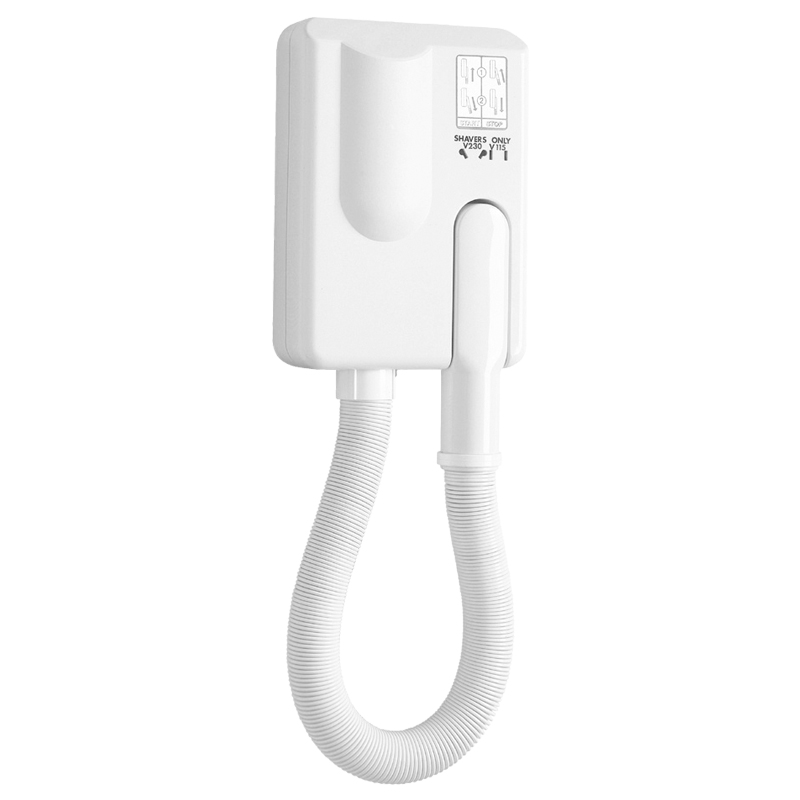 Wall-mounted hair dryer