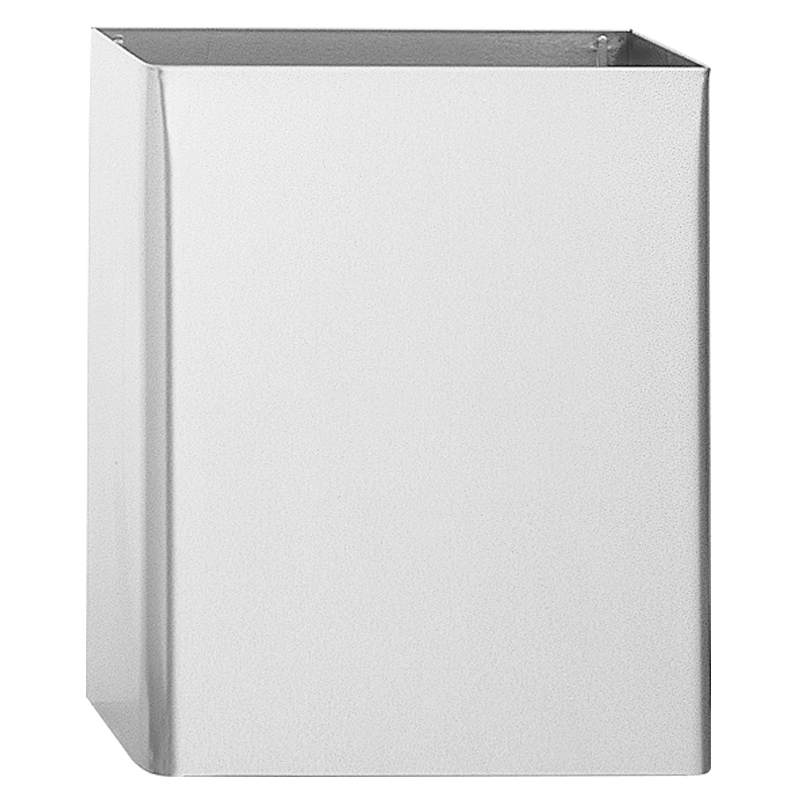 Wall-hung rectangular waste bin