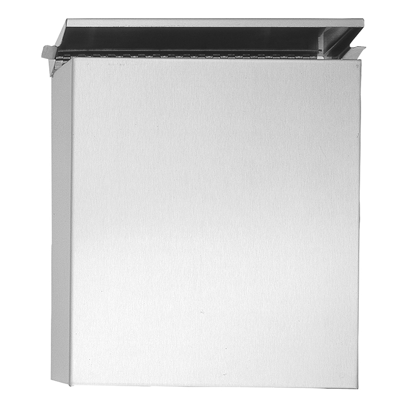 Wall-hung rectangular waste bin