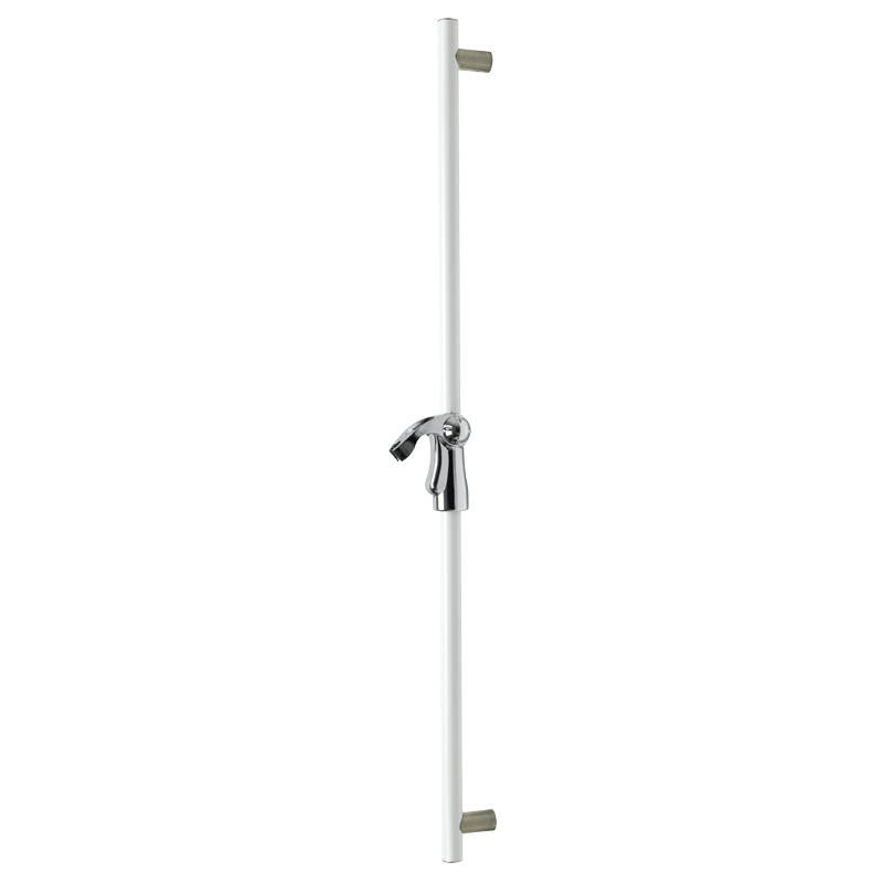Safety grab bar with ergonomic shower head holder
