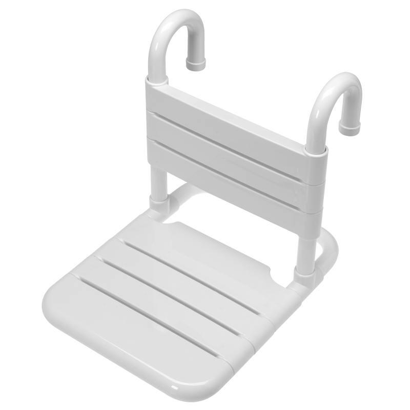 Removable seat with slats and backrest