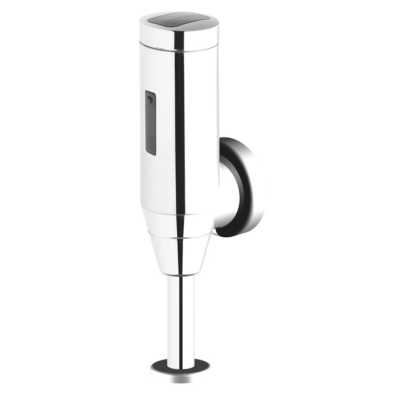 “Touch-free” electronic tap for urinal.