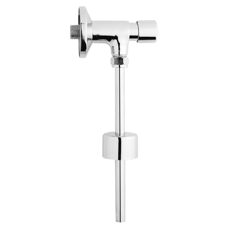 Wall-mounted push-button tap for urinal