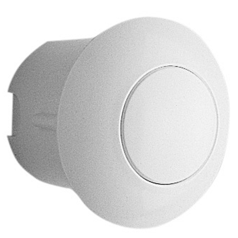 Free-positioning, recessed flush button